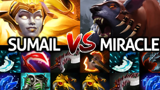 MIRACLE Ursa Carry ปะทะ SUMAIL Dawnbreaker Mid Crazy Battle Dota 2