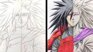 วิธีการวาด Mottled Uchiha - "Naruto Shippuden"