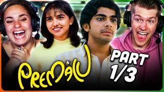 PREMALU Movie Reaction Part (1/3)! | Naslen | Mamitha Baiju | Shyam Mohan | Sangeeth Prathap