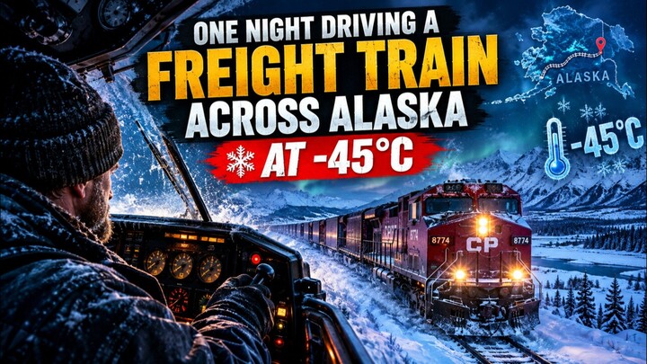 One Night Driving A Freight Train Across Alaska At -45°C