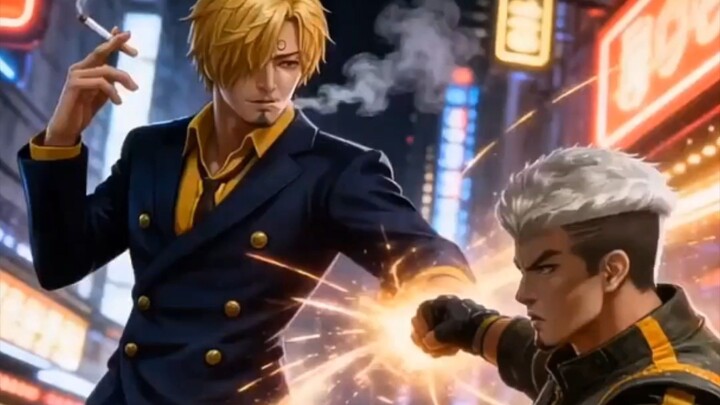 Sanji vs Chou of Mobile Legends