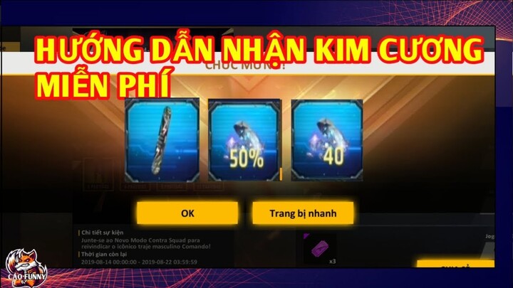 Free Fire - Hướng Dẫn Cách Mời Bạn chơi Game Nhận Kim Cương Miễn Phí | CÁO FUNNY