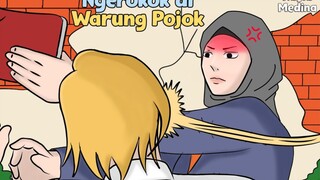 Ketahuan Merokok Di Warung Pojok - Animasi Sekolah