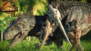 Giganotosaurus vs Atrociraptor - Jurassic World Evolution 2 [4K]