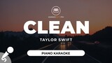 Clean - Taylor Swift (Piano Karaoke)