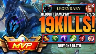Legendary!!! 19 Kills | Only One Death! | #Helcurt Gameplay #MLBB