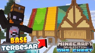 BANGUN BASE TERBESAR KU DI DUNIA SATU BLOCK CHEST | One Block Chest #4