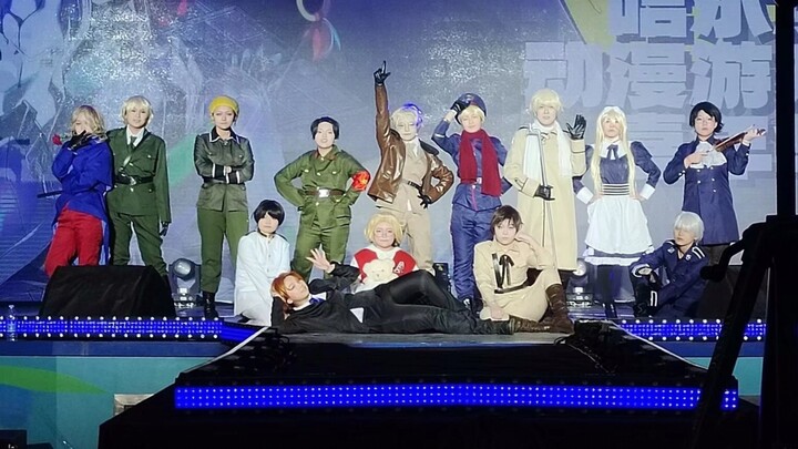 [W Academy World Earth Club/panggung cosplay Hetalia] Hanya pertemuan dunia biasa...?