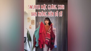 Sweater mặc Giáng Sinh| Phối đồ cùng Madie