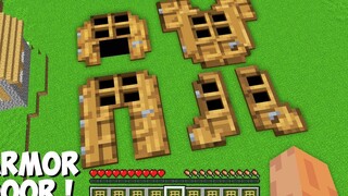ฉันพบประตูที่ใหญ่ที่สุดในรูปแบบของเกราะใน Minecraft! ประตูลับใหม่ !