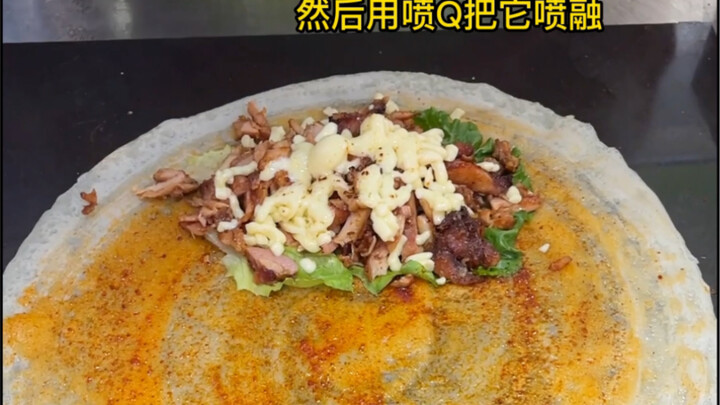 لفائف الشيش كباب بالجبن التركي في سوق الليل! 15 رنمينبي للواحدة! حقًا مذهل بلا مبالغة!