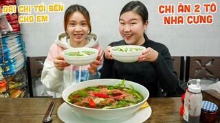 |1018| DẪN CHỊ BẠN HÀN QUỐC MÊ VIỆT NAM ĐI ĂN 2 TÔ PHỞ VÀ UÔNG CÀ PHÊ NGOÀI QUÁN CHỊ NHUNG.