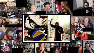 Just One Block || Haikyuu Season 3 Episode 4 Reaction Mashup || Tsukkishima Blocks Ushijima