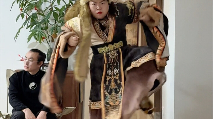 การเต้นวันนี้จะถือเป็นการเต้นในดวงใจของฉันหรือเปล่า! ครั้งนี้ฉันทำได้จริงๆ #เต้น #เต้นมองโกล #คนป่า 