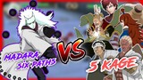 Madara SixPath Vs 5 Kage | Naruto Shippuden Ultimate Ninja Impact Android