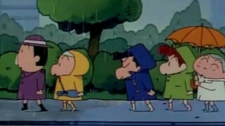 "Crayon Shin-chan" Aku harus keluar untuk bermain saat hujan, tapi dua orang lari karena marah di te