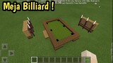 Cara membuat meja billiard di minecraft