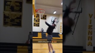 Dad can still DUNK 😳🤯 #shorts