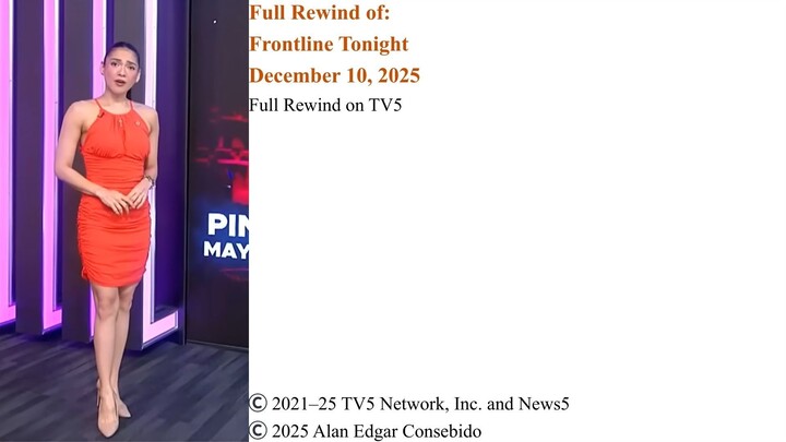 Full Rewind on TV5 | Frontline Tonight – December 10, 2025