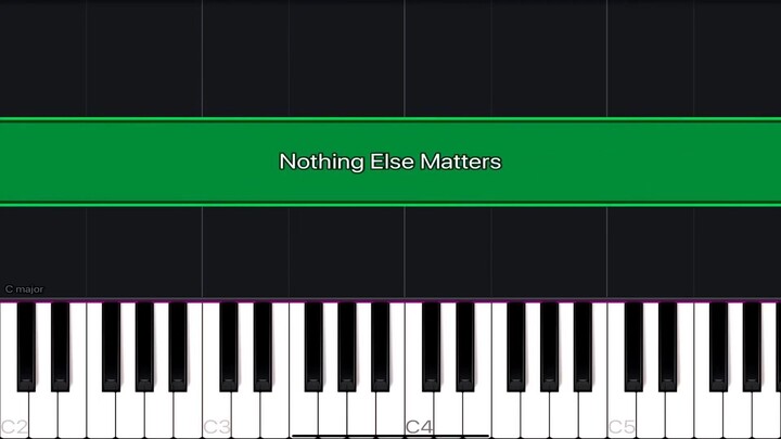 Metallica - Nothing Else Matters ( Piano Tutorial )  EASY Metallica - Nothing Else Matters（钢琴教程）简单