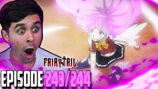 "Wendy Has DRAGON FORCE" Fairy Tail Ep.243,244 Live Reaction!