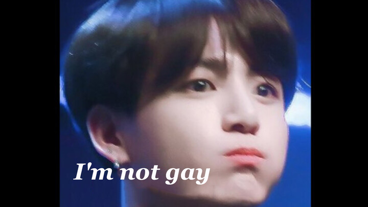 [Jungkook and Kim Tae Hyung] Jungkook: I'm not gay