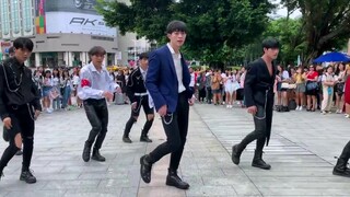 [台湾街头翻跳] EXO_Love Shot + Monster @AOD