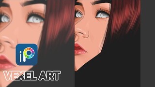 VEXEL ART TUTORIAL [SPEED-ART] | SIMPLE TUTORIAL | IBISPAINTX