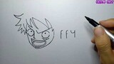 Cách Vẽ Luffy Mũ Rơm Từ Chữ Viết Thật Đơn Giản VẼ VUI