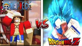 Roblox - OnePiece & Dragonball วันพีช ปะทะ ดราก้อนบอล แบบใหม่ ใครจะชนะ??