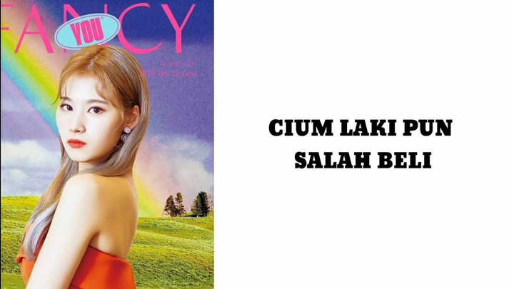 TWICE - FANCY  MISHEARD "SALAH DENGER LIRIK/LYRICS" (INDONESIA)