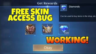 GET FREE SKIN BUG MOBILE LEGENDS 2021 | CHRISTMAS ACCESS SKIN BUG |  FREE DIAMONDS IN MOBILE LEGENDS