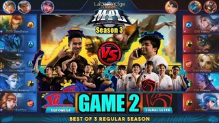 Game2 Cignal VS SGD Omega | NakaSAVAGE pa!! | MPL PH S3 Regular Season