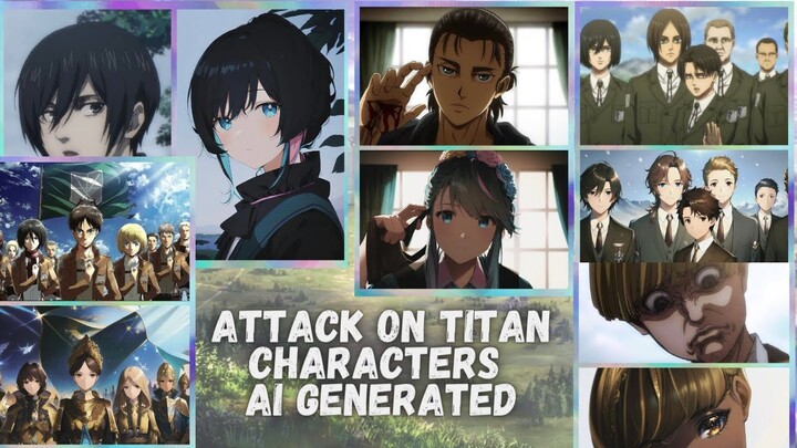 Attack On Titan - Characters AI Art Generated 2022 | AI Manga Filter