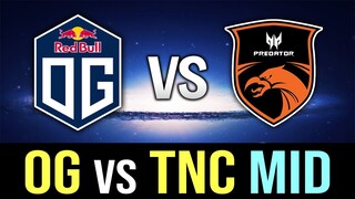 OG vs TNC Mid Lane Battle - Topson vs Armel - 2 Games in a row