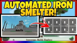 AUTOMATED IRON SMELTER IN SKY BLOCK (ROBLOX) [MAY-23-2020] *BASIC BUILD GUIDE*