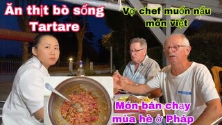 Ăn thịt bò sống Tartare/chef làm rất ngon/asmr/Cuộc sống pháp/món ngon mỗi ngày/ẩm thực