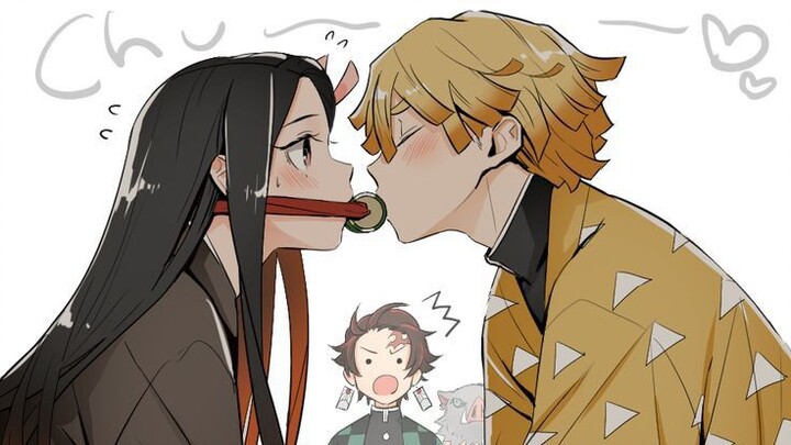 tanjiro x nezuko x  zenitsu (kalo ada yg mau request komen ya guys)