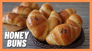 ขนมปังน้ำผึ้ง | Honey Buns. หอม นุ่ม อร่อย |  ขนมปังนวดมือ ไม่ถึง 10 นาที ก็เนียน,ฟิมล์ สอนวิธีนวด