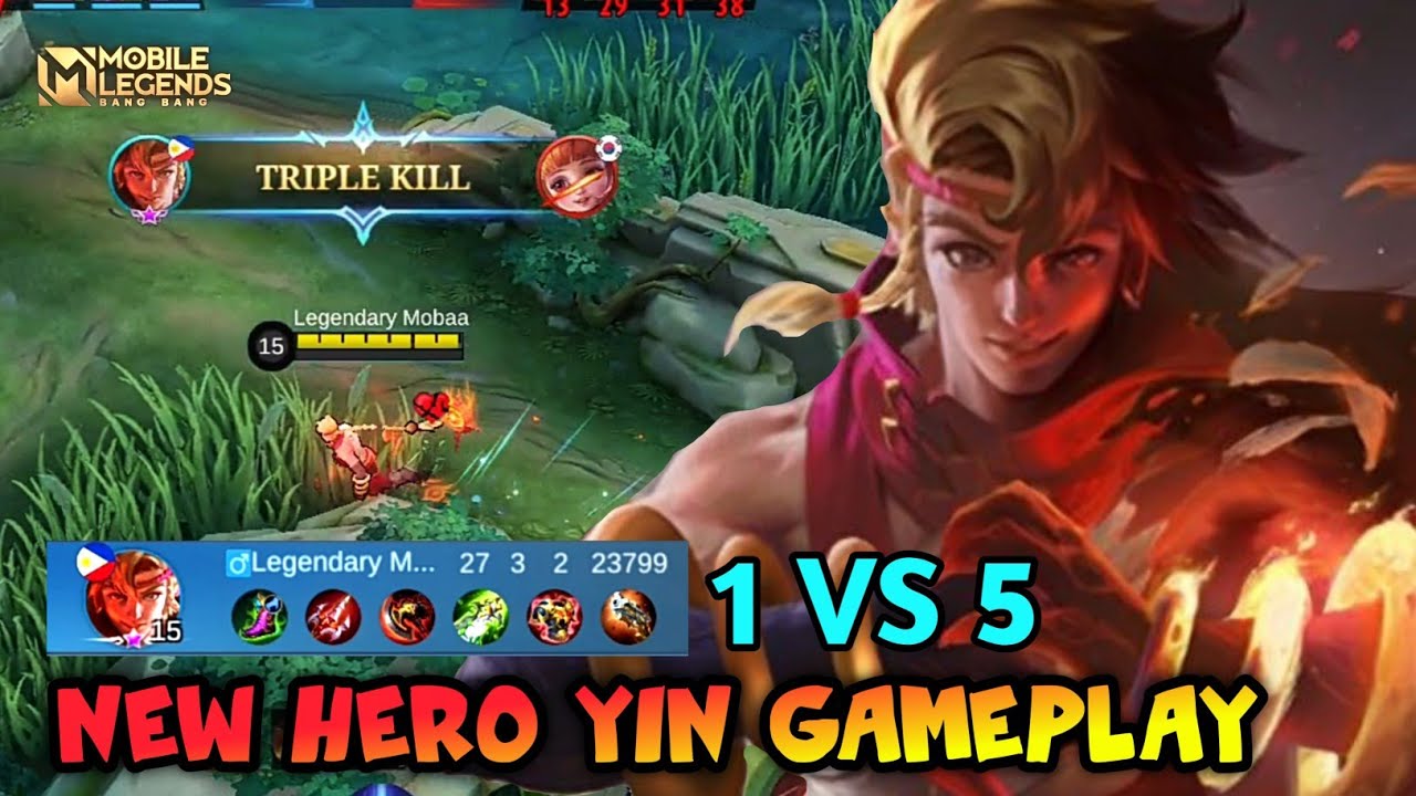 Yin Mobile Legends , New Hero Yin Legendary Gameplay - Mobile