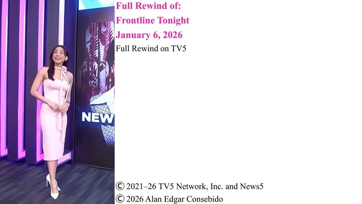Full Rewind on TV5 | Frontline Tonight – January 6, 2026