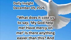 Daily Insight December 05, 2025 #faith #saint #insight
