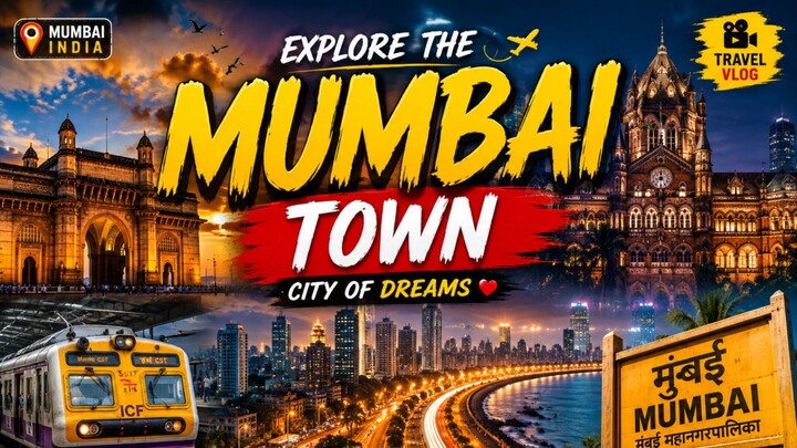 Mumbai Town Tour 🇮🇳 | Exploring the City of Dreams | Mumbai Travel Vlog 2026