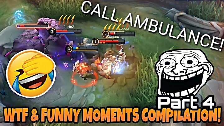 CALL AMBULANCE, EPIC COMEBACK, WTF/FUNNY MOMENTS and MANIAC/SAVAGE Moments #4 | MLBB COMPILATION