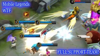 WTF Mobile Legends Funny Moments |300 IQ FULL SUPPORT FLAMESHOT TEAM!