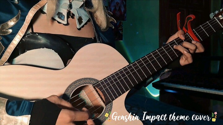 Jean plays Genshin Impact Theme ( Fingerstyle ) vivi