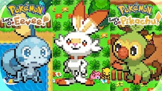 Pokémon Let's Go Pikachu&Eevee GBA -Galar Starter Location- (720p60)