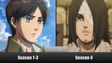 Newest Attack On Titan Characters Design Comparison (ANIME)