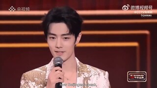 Young actor Xiao Zhan arrives at CMG Annual Gala and talks about his new insights to acting.
