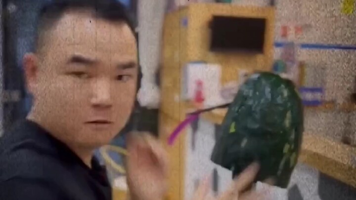 Mistook a watermelon for a head.